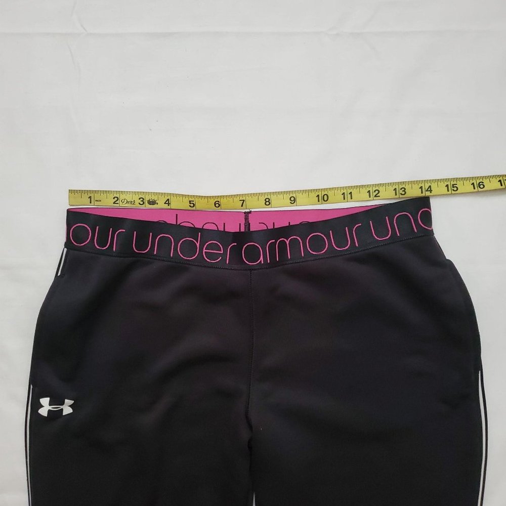 Under Armour Girl's Loose Activewear All Season‎ Gear Pants Black/Pink YLG/JG/G - Picture 9 of 12